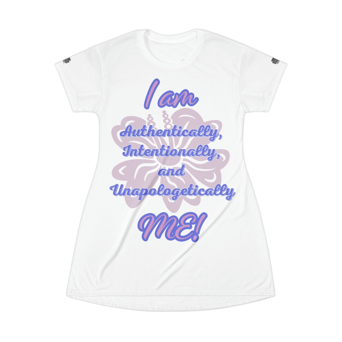 "I AM...ME!" - White T-Shirt Dress - Kolohe Ko. - Kolohe Ko