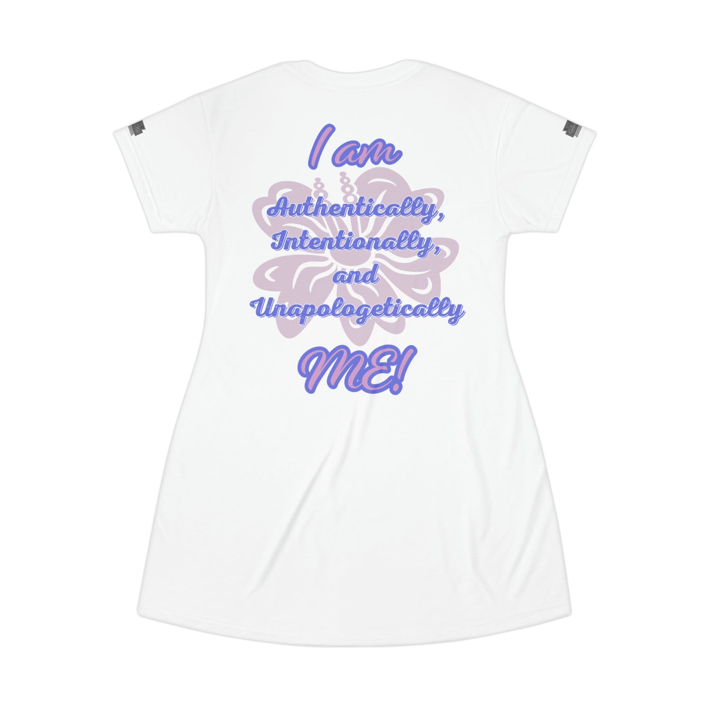 "I AM...ME!" - White T-Shirt Dress - Kolohe Ko. - Kolohe Ko