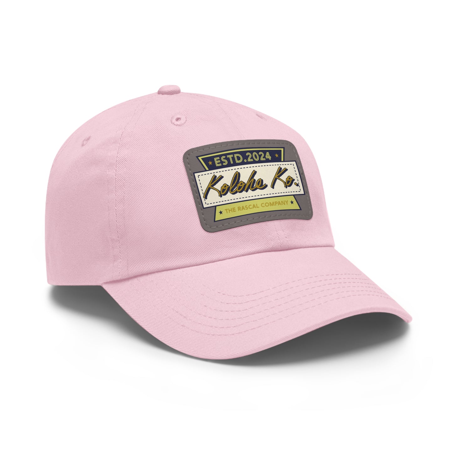 The Rascal Company Logo Dad Hat with Leather Patch (Rectangle) | 17 Variations to Choose | Kolohe Ko