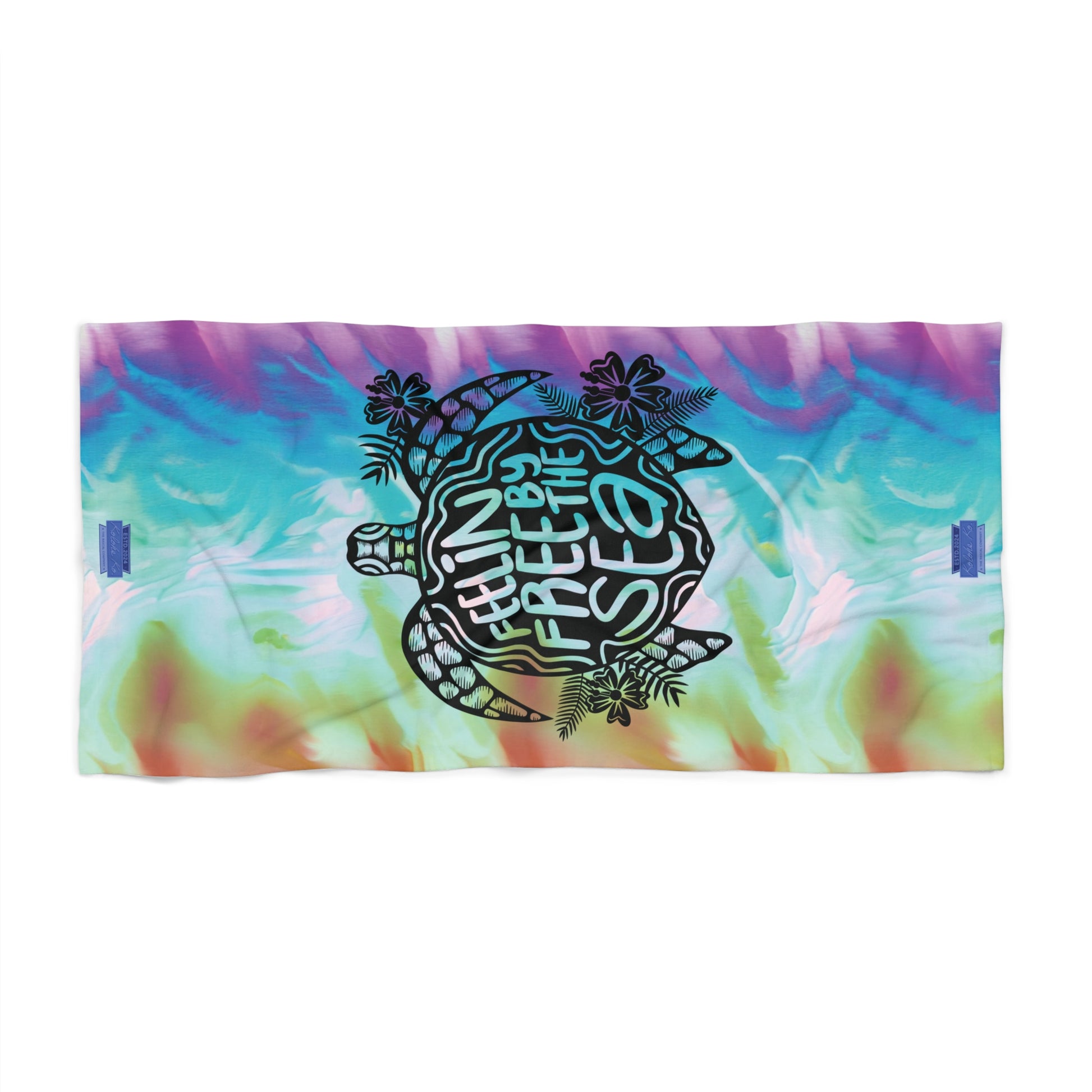 Feelin Free By The Sea | Beach Towel  | Honu | 2 Sizes | Kolohe Ko - Kolohe Ko