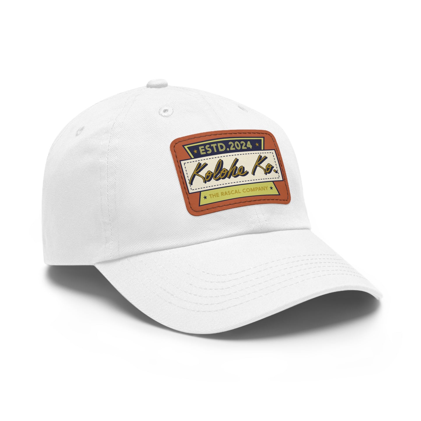 The Rascal Company Logo Dad Hat with Leather Patch (Rectangle) | 17 Variations to Choose | Kolohe Ko